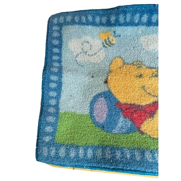 Vintage Winnie The Pooh Duck Sunshine Bee Rug 29”x 19” RARE - Picture 2 of 14